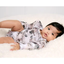 Gugguu Baby Print Frilla Bodysuit