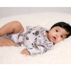 Gugguu Baby Print Frilla Bodysuit