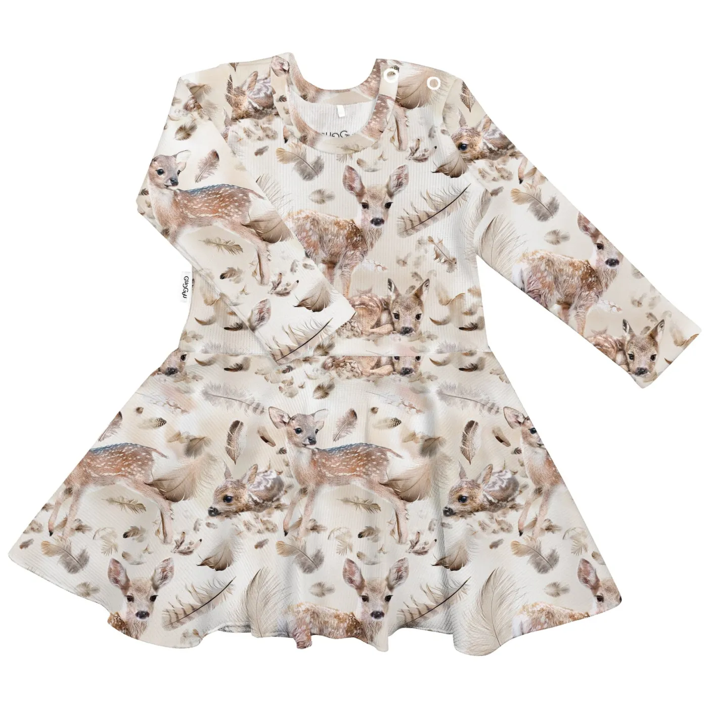 Gugguu Baby Print Rib Dress