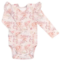 Gugguu Baby Print Rib Florette Bodysuit