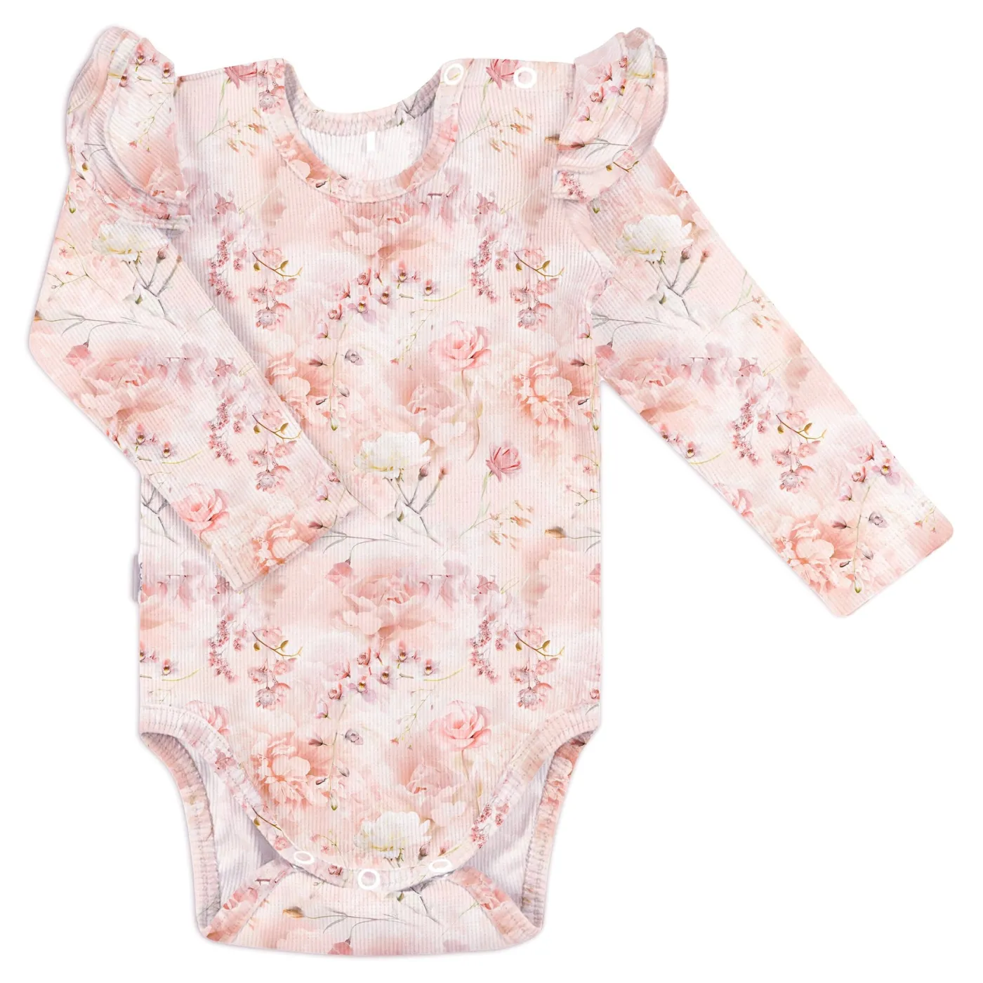 Gugguu Baby Print Rib Florette Bodysuit