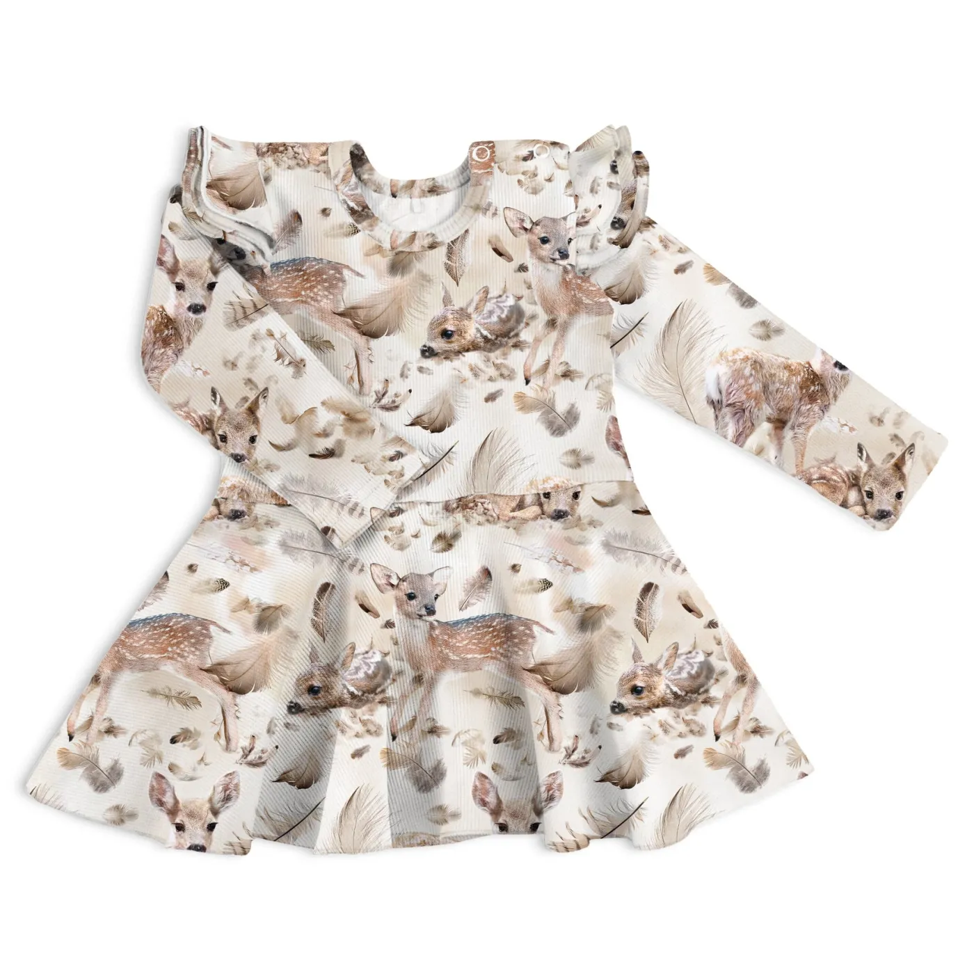Gugguu Baby Print Rib Florette Dress