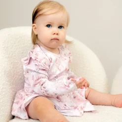 Gugguu Baby Print Rib Florette Dress