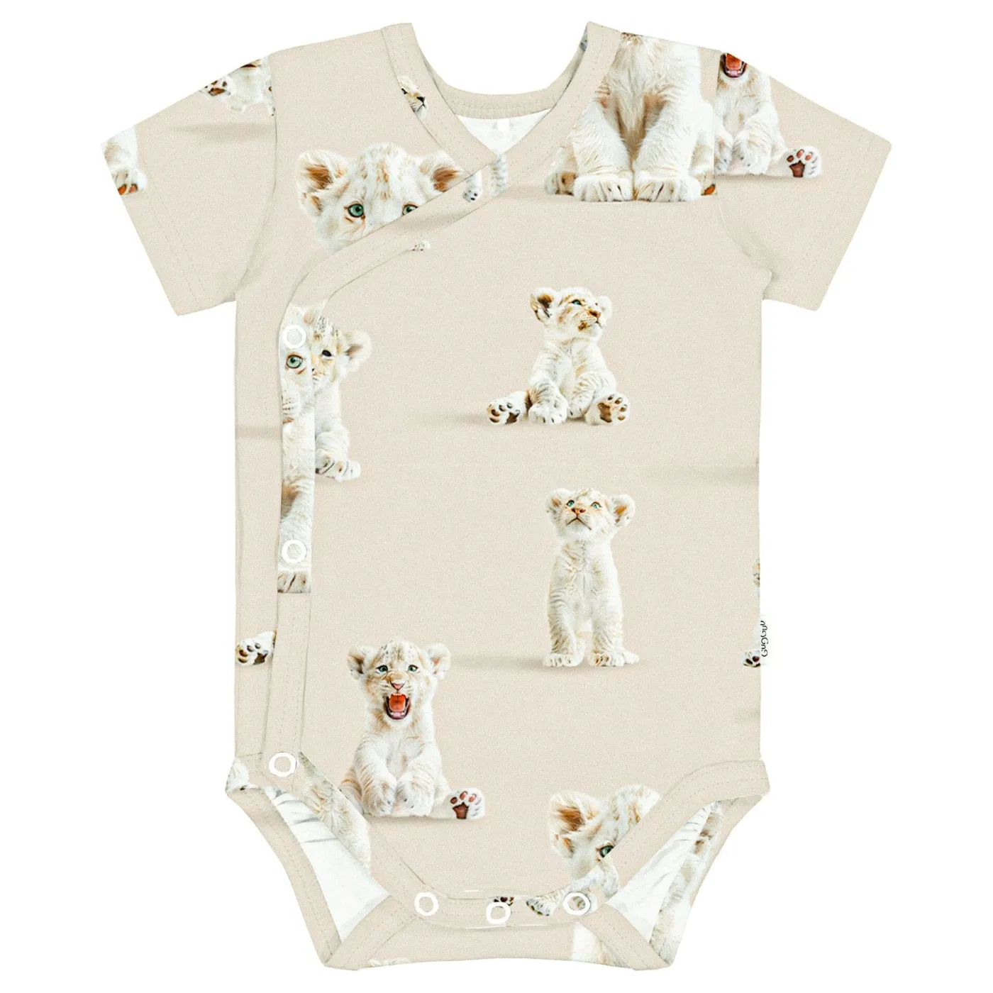 Gugguu Baby Print T-shirt Wrap Bodysuit