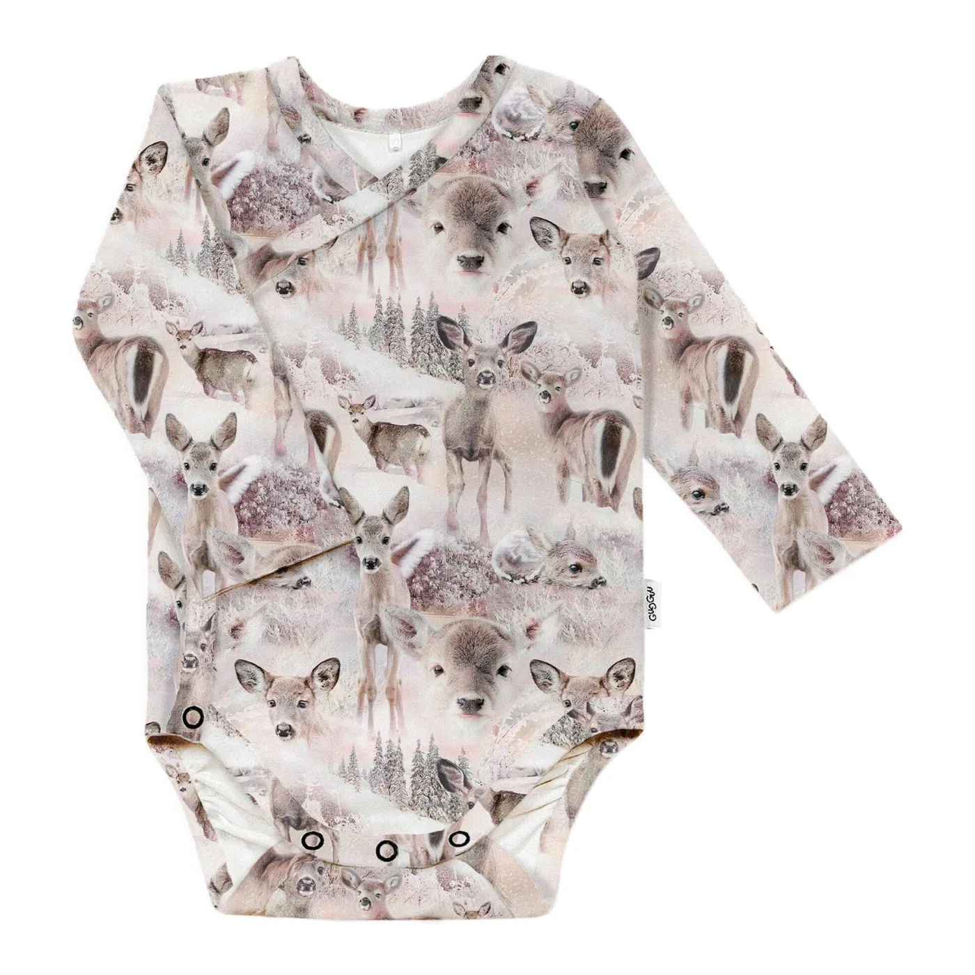 Gugguu Baby Print Wrap Bodysuit
