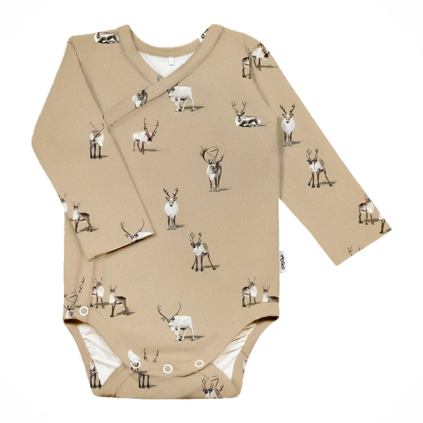Gugguu Baby Print Wrap Bodysuit