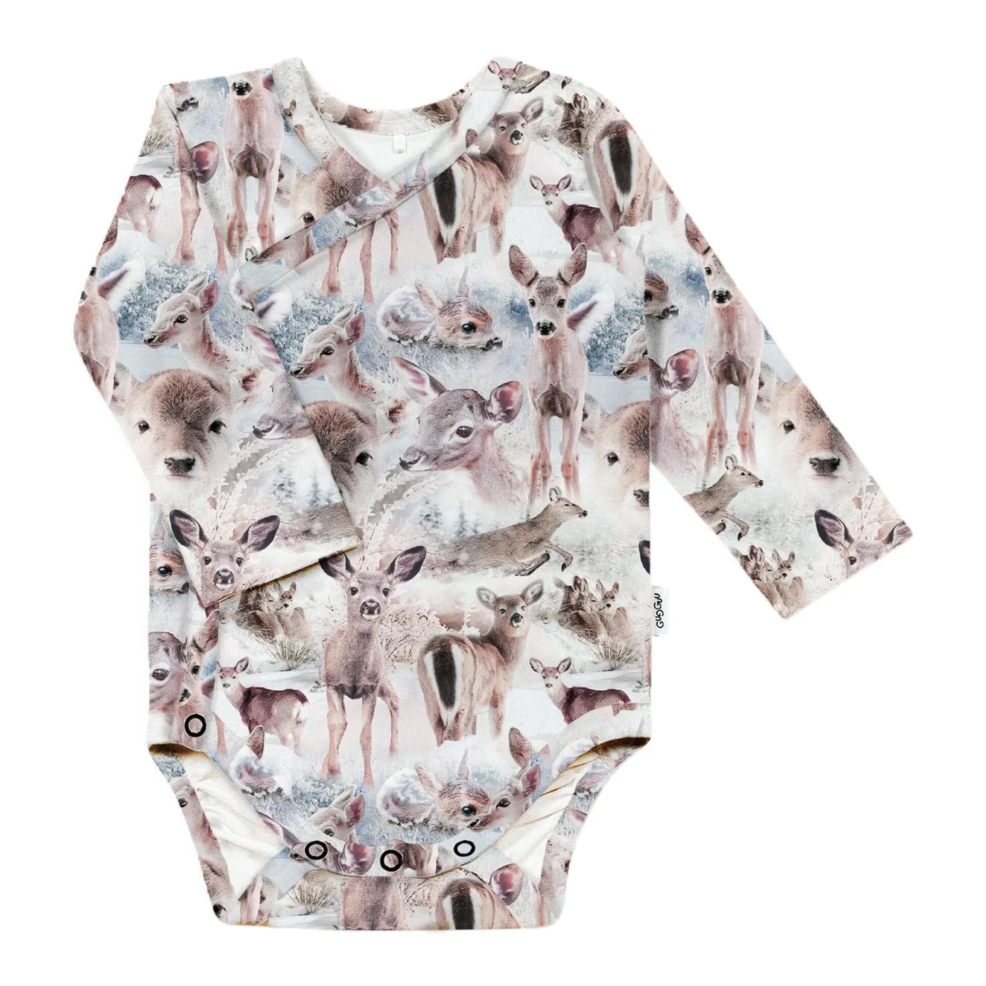 Gugguu Baby Print Wrap Bodysuit