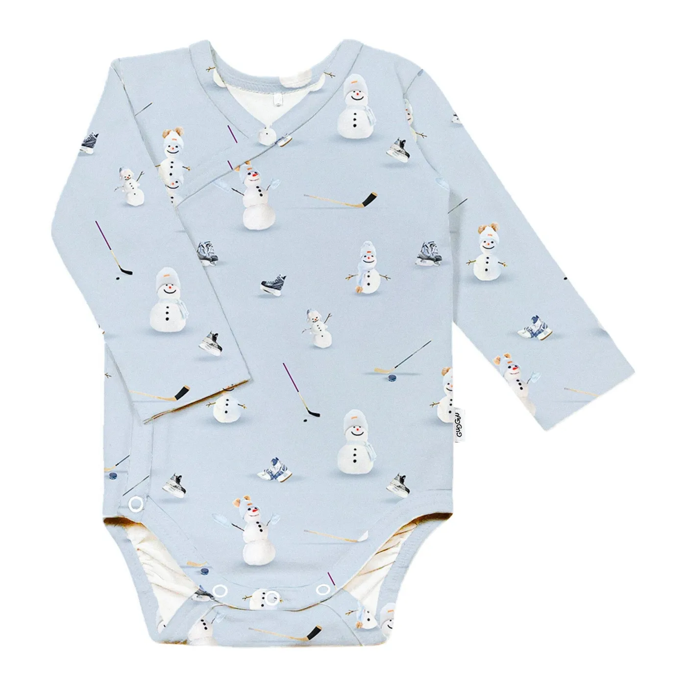 Gugguu Baby Print Wrap Bodysuit