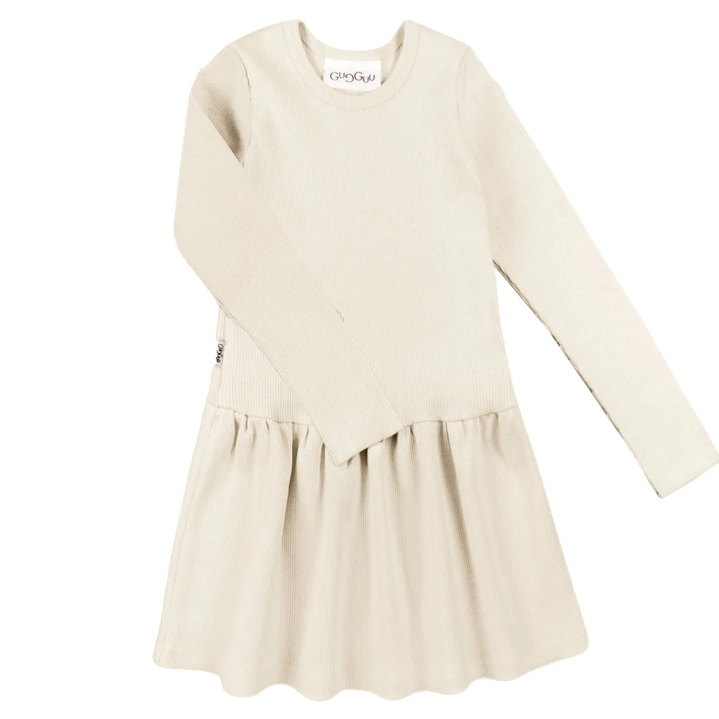 Gugguu Classic Rib Long Sleeve Dress