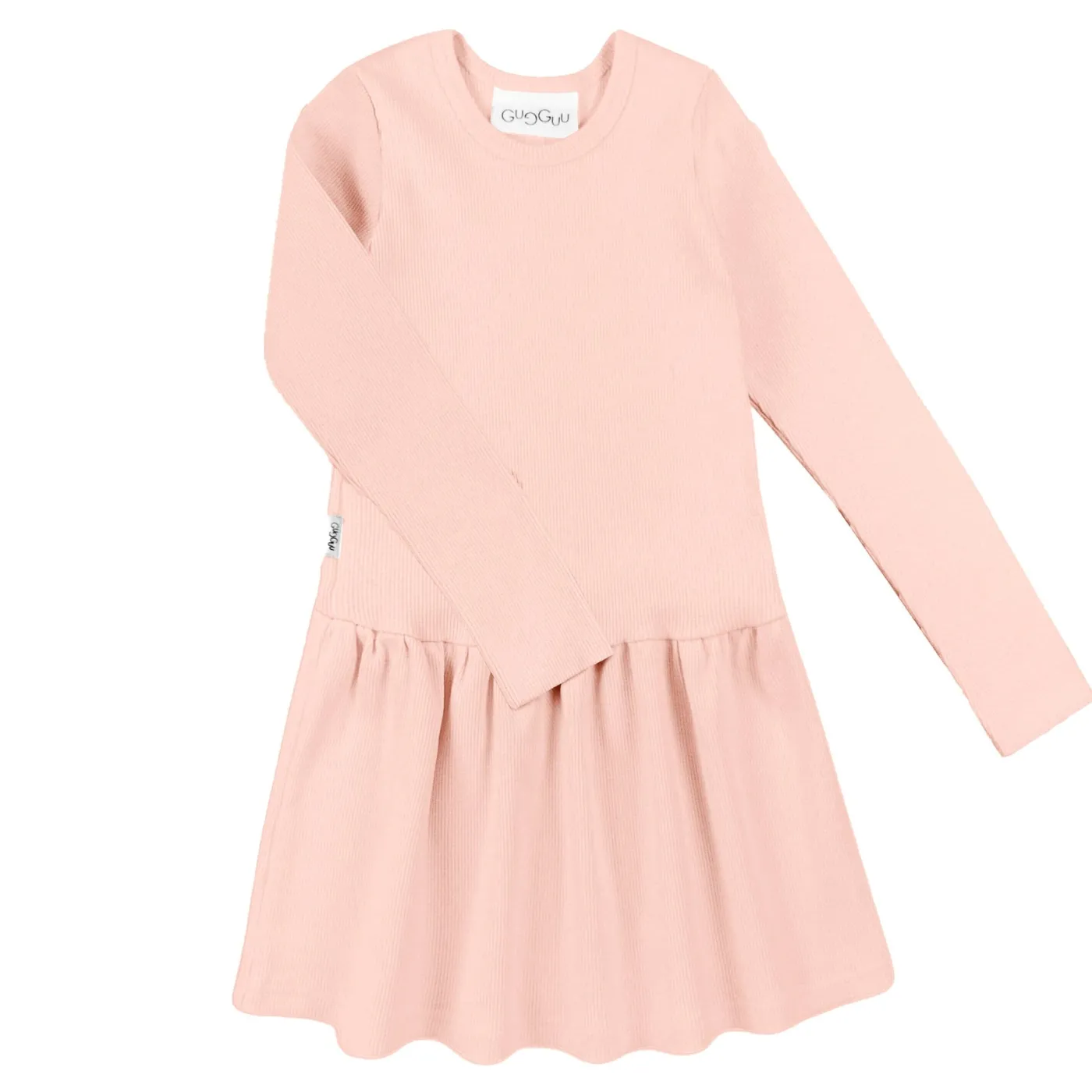 Gugguu Classic Rib Long Sleeve Dress