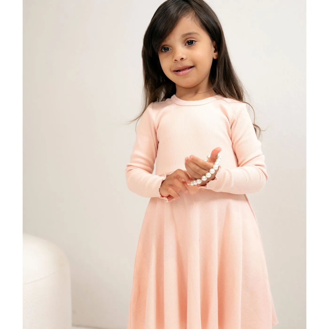 Gugguu Classic Rib Long Sleeve Dress
