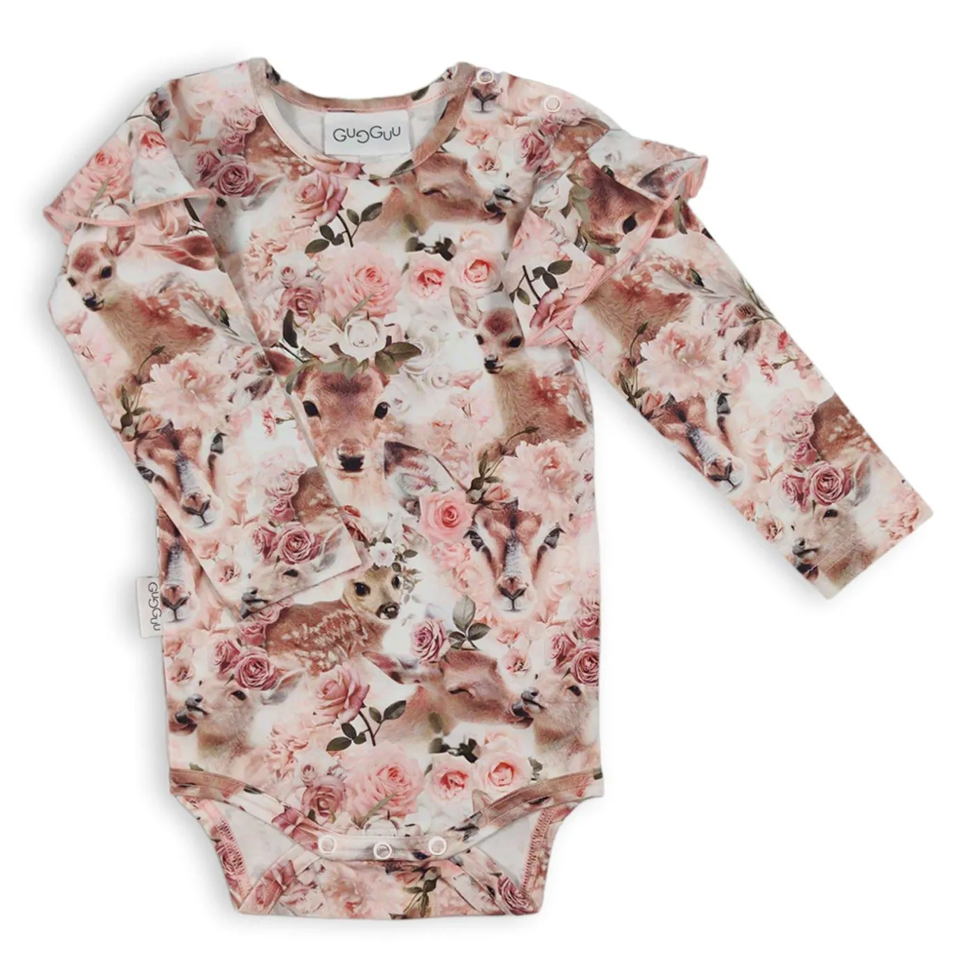 Gugguu Outlet Baby Print Frilla Bodysuit