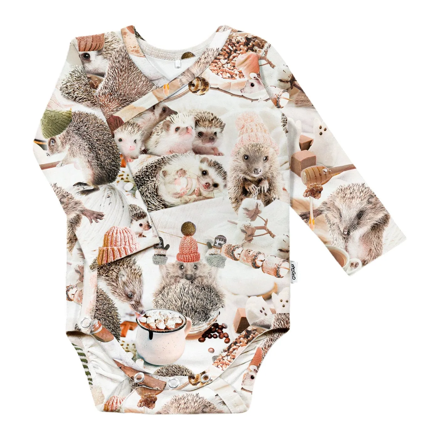 Gugguu Outlet Baby Print Wrap Bodysuit