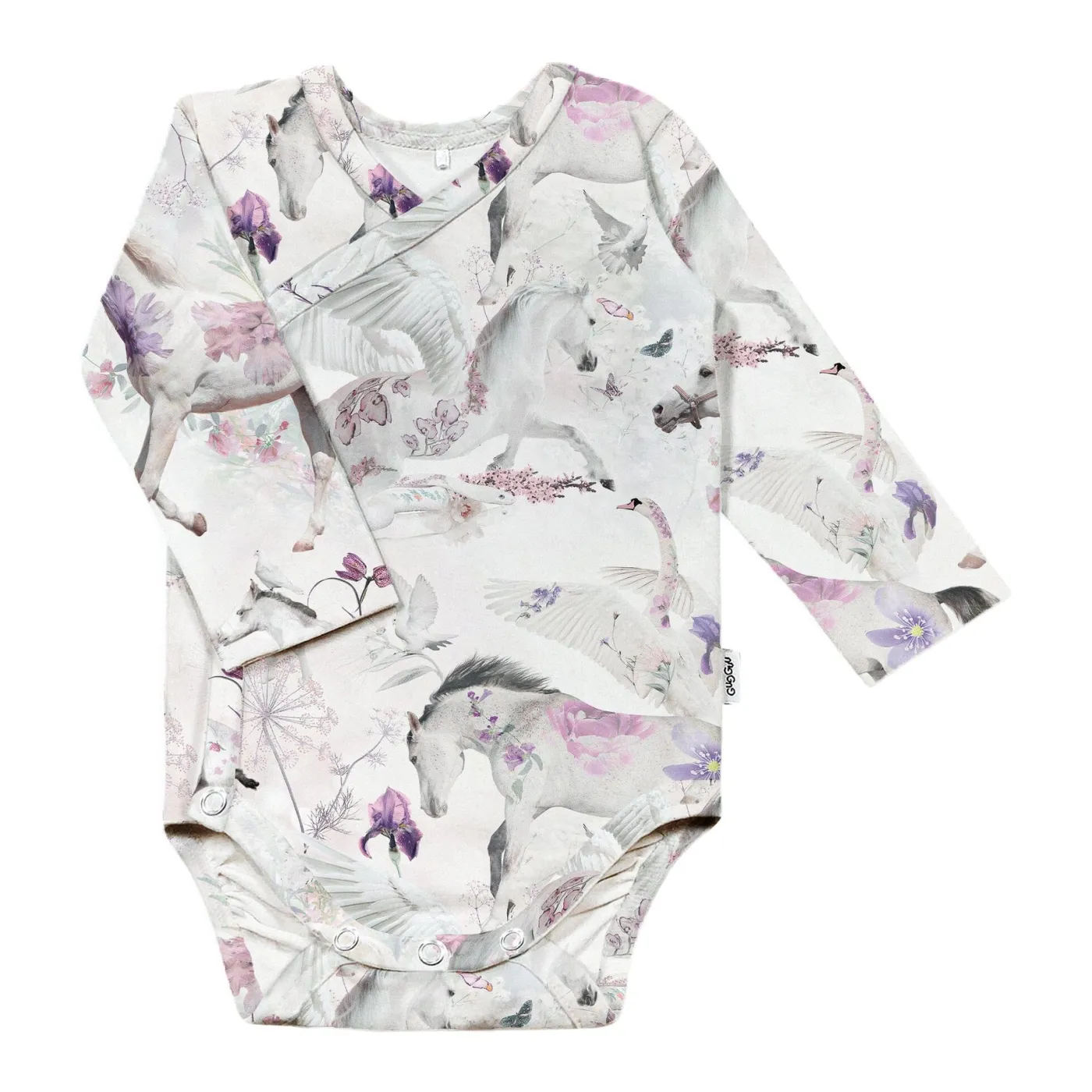 Gugguu Outlet Baby Print Wrap Bodysuit