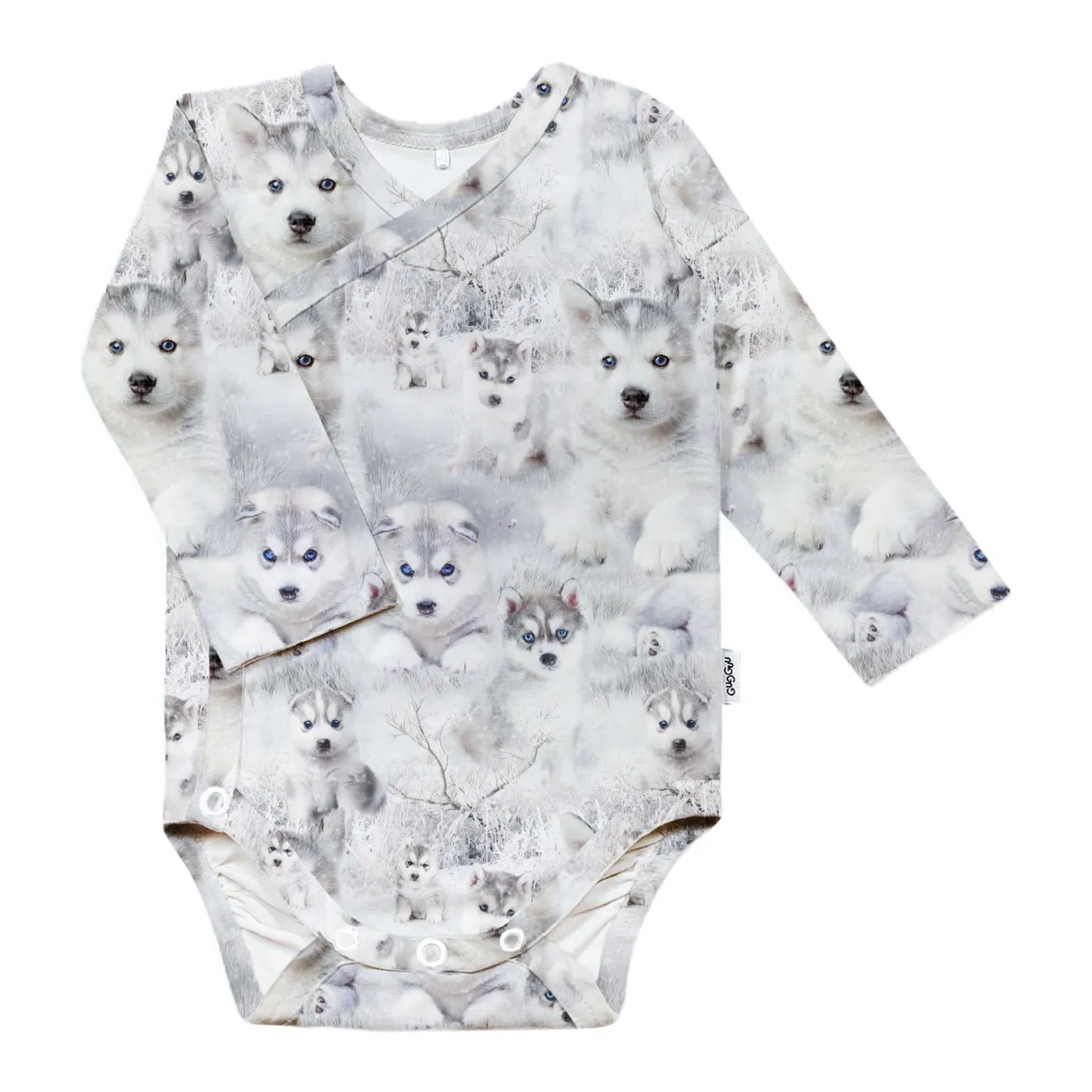 Gugguu Outlet Baby Print Wrap Bodysuit