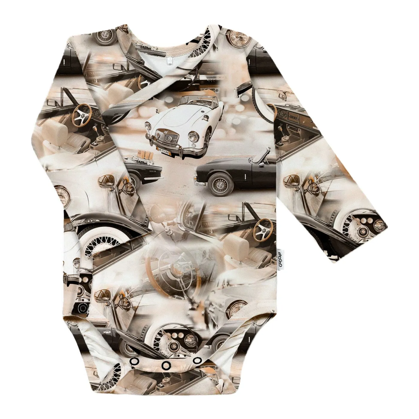 Gugguu Outlet Baby Print Wrap Bodysuit