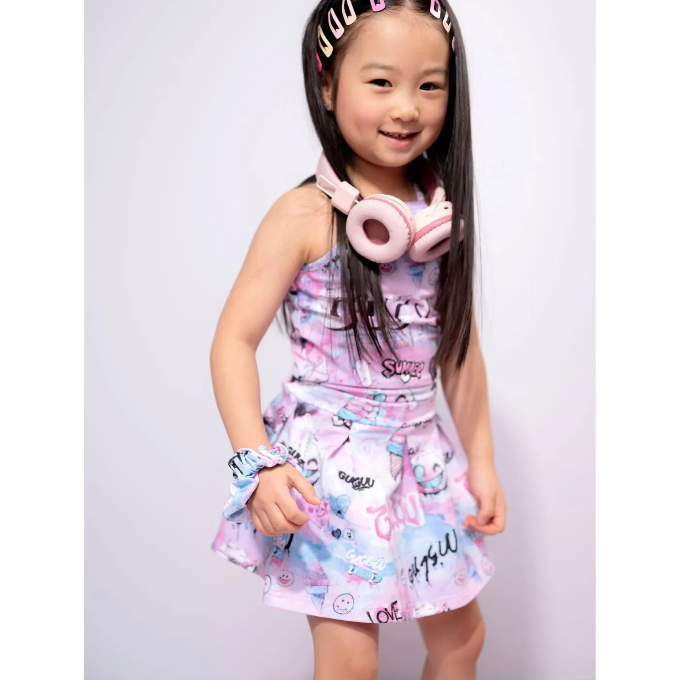 Gugguu Print Flow Skirt
