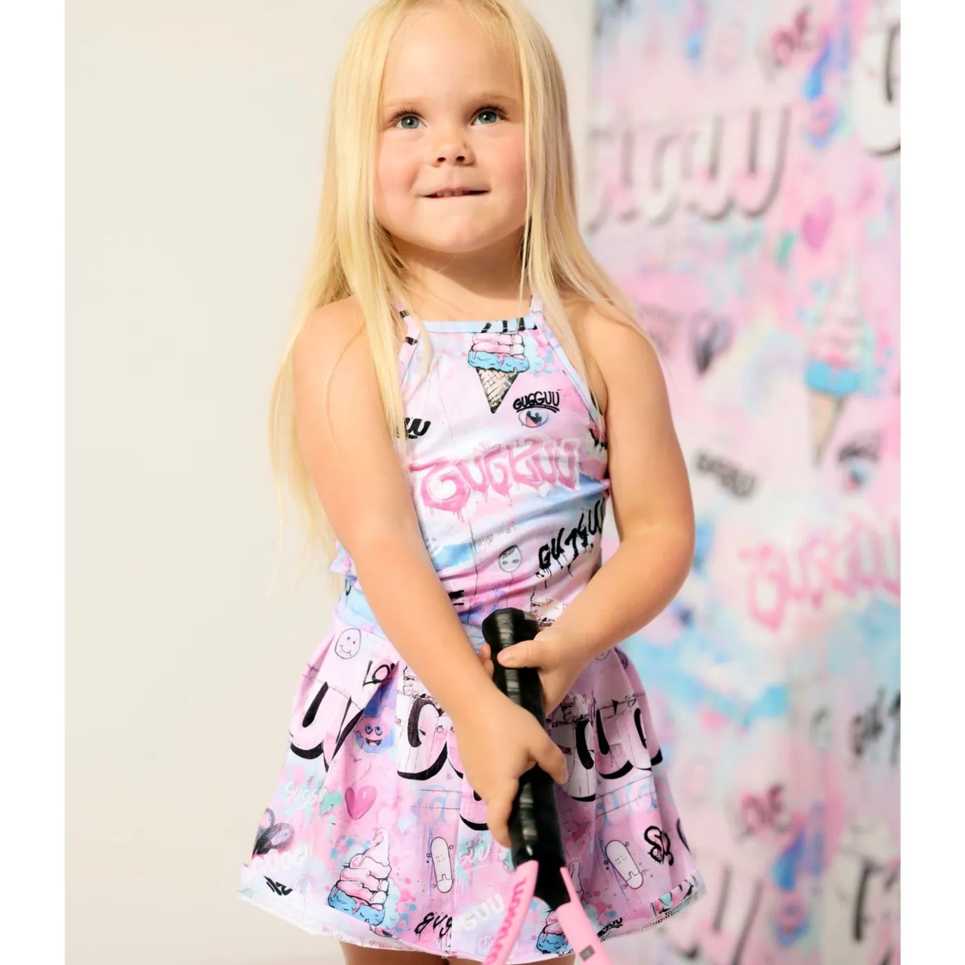 Gugguu Print Flow Skirt
