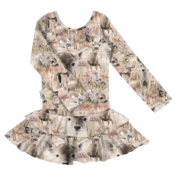 Gugguu Print Frilla Dress