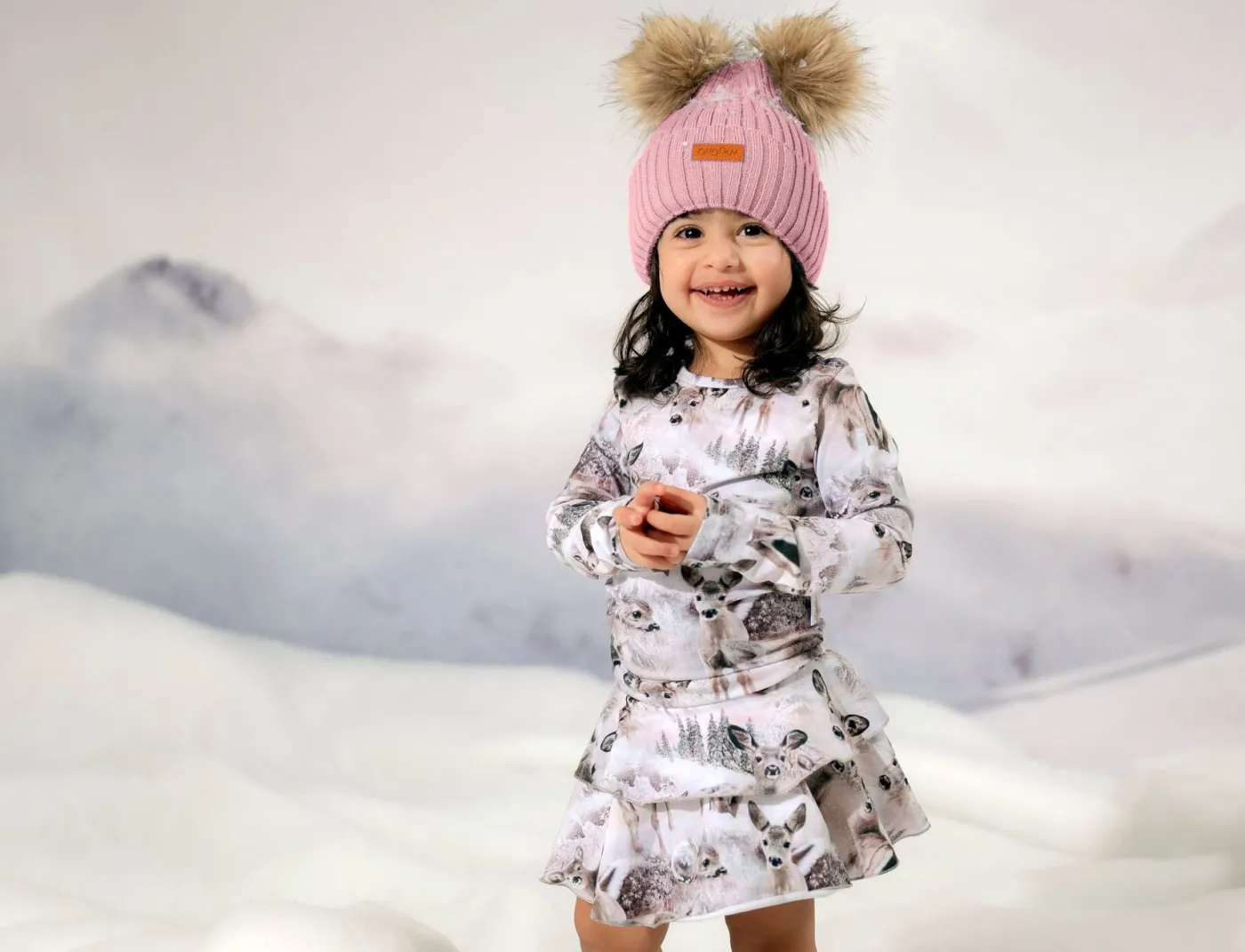 Gugguu Print Frilla Dress