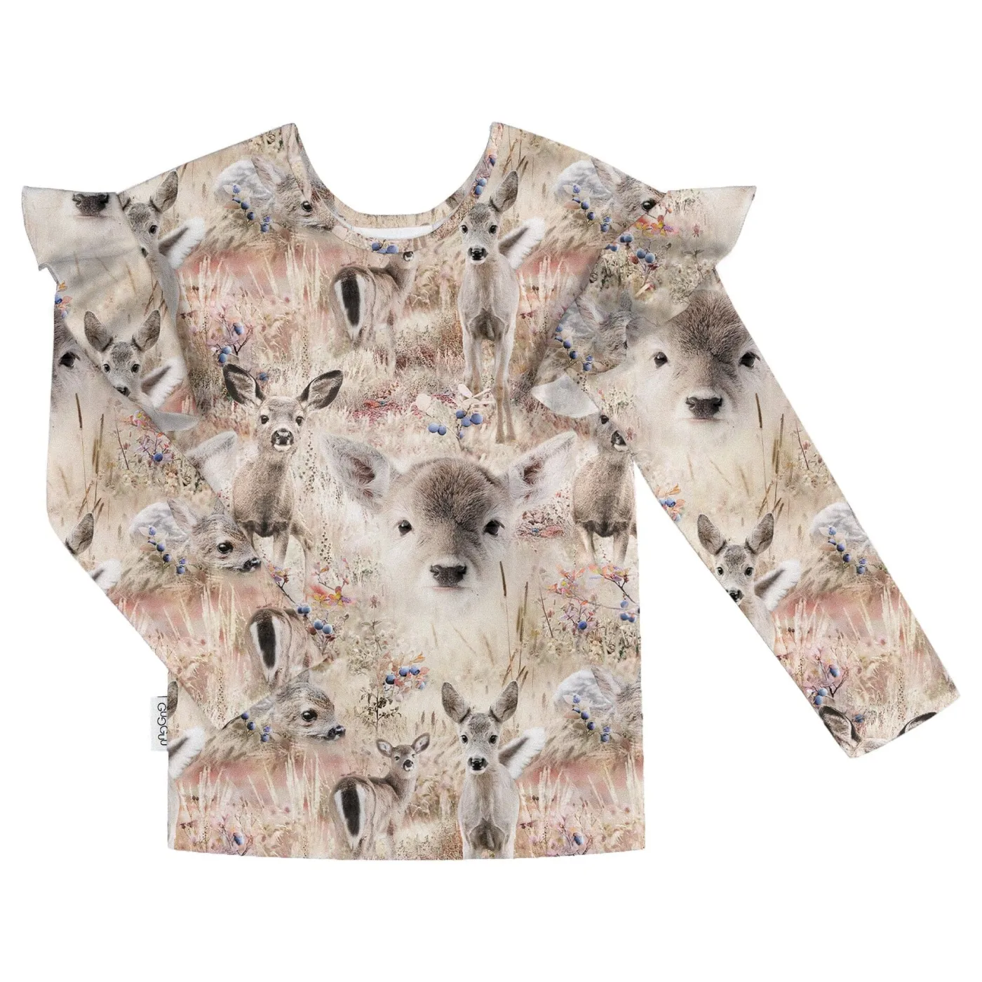 Gugguu Print Frilla Shirt