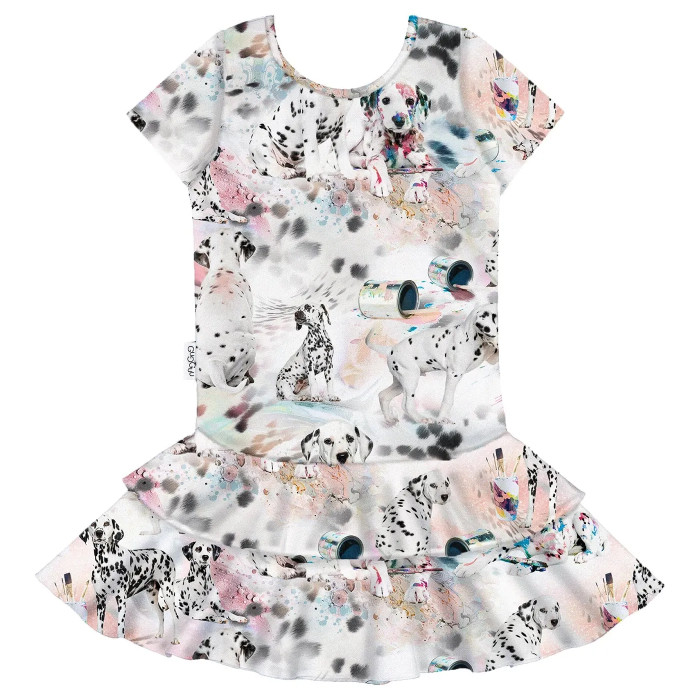 Gugguu Print Frilla T-Shirt Dress