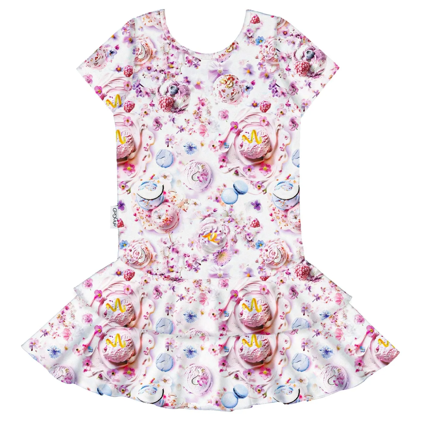 Gugguu Print Frilla T-shirt Dress
