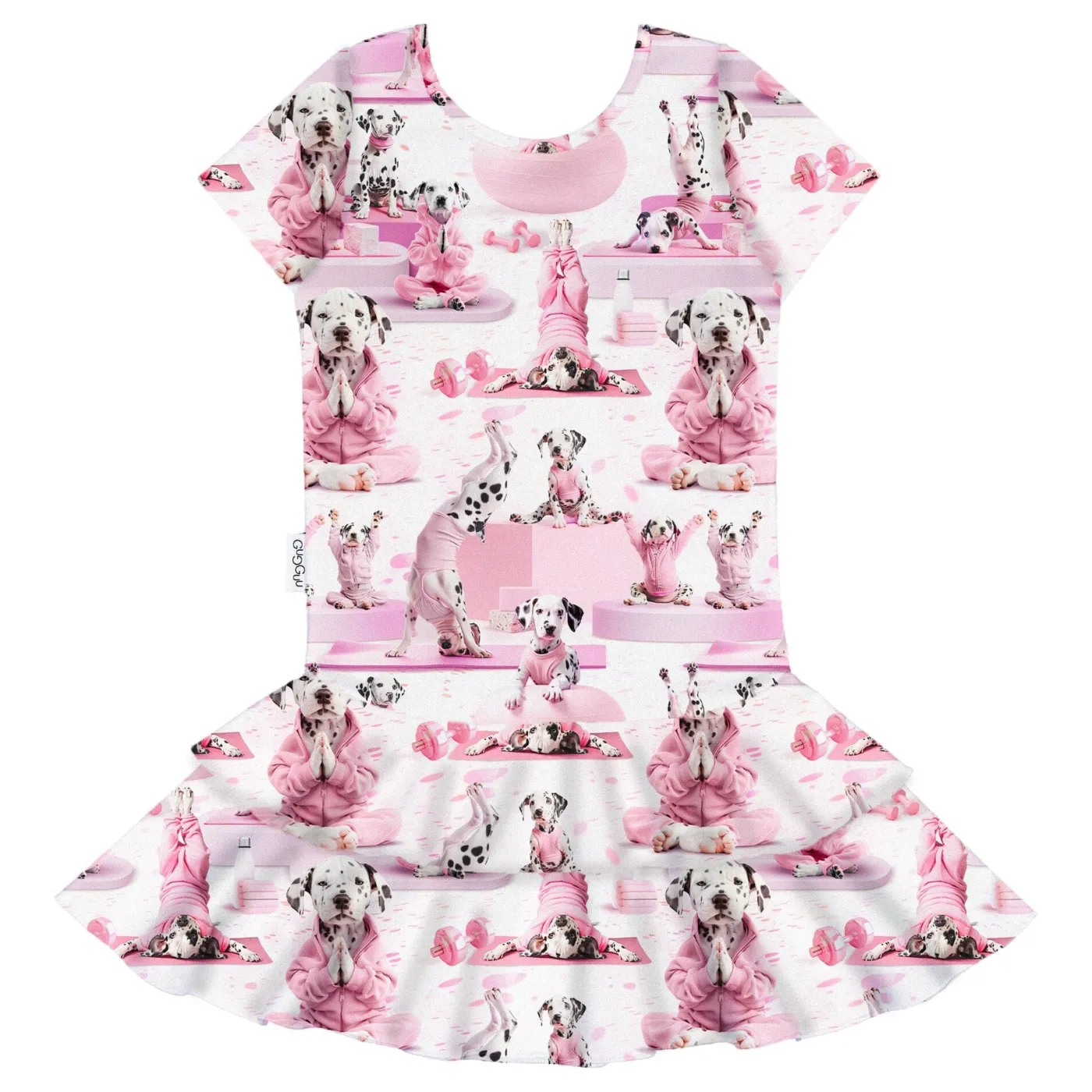 Gugguu Print Frilla T-shirt Dress