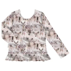 Gugguu Print Pyjama Frilla Top