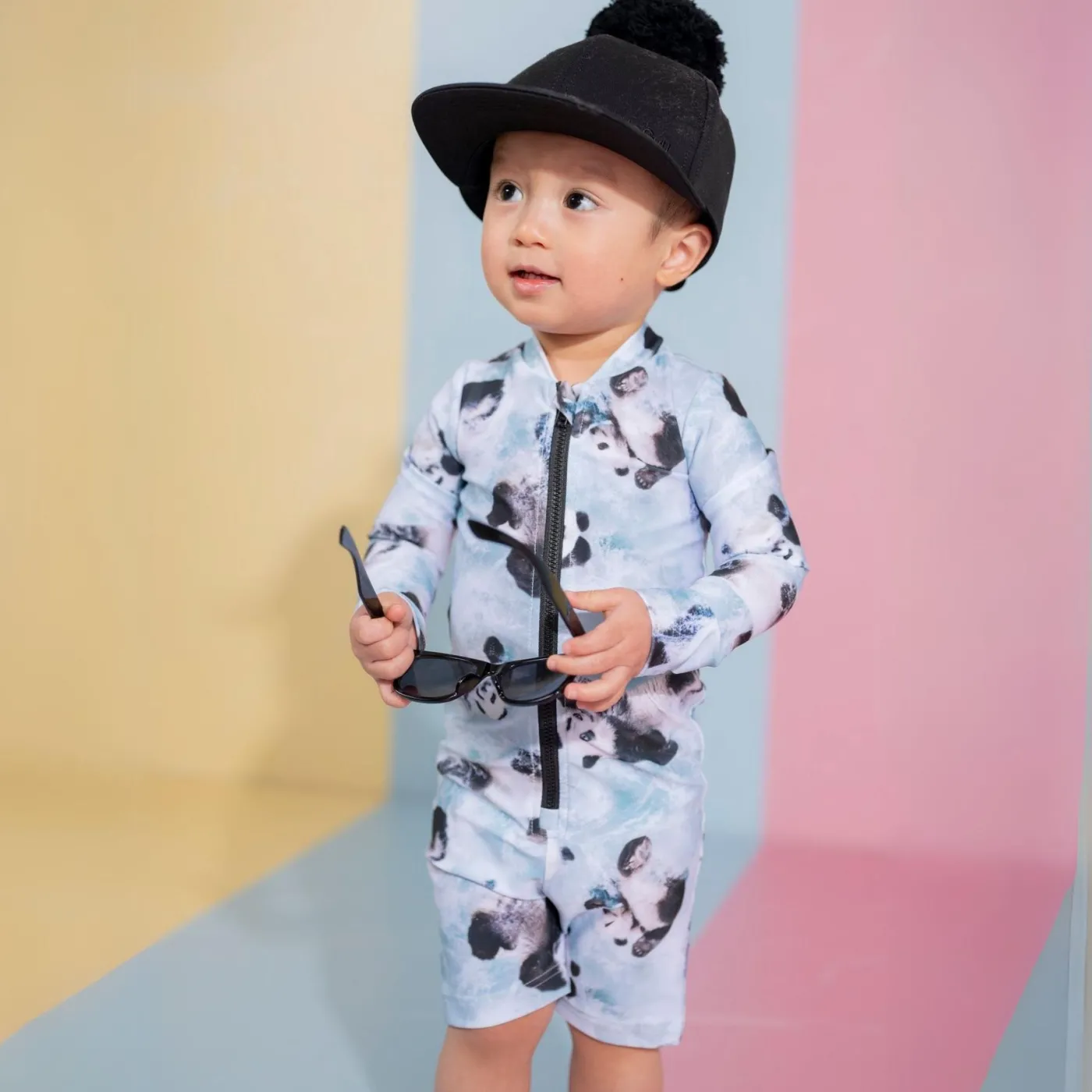 Gugguu UV Print Basic Swimsuit